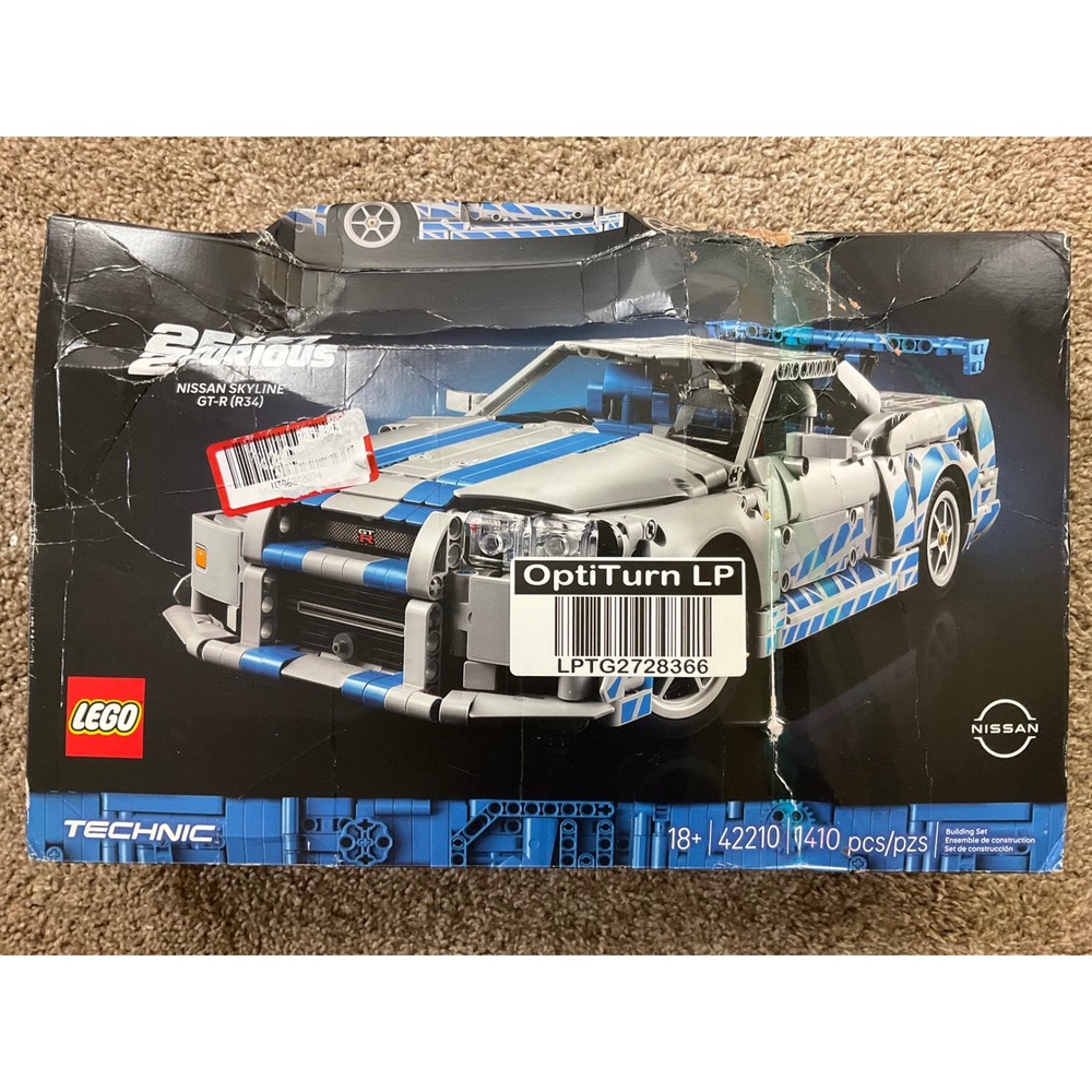 LEGO Technic 2 Fast 2 Furious Nissan Skyline GT-R R34 Set 42210 1410pcs New